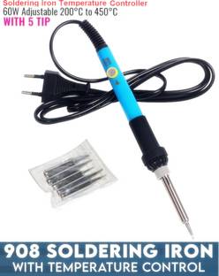 BALRAMA With 5pcs Solder Tip Bit Set Soldering Iron 60W 908 Variable Temperature Control 60 W Temperature Controlled