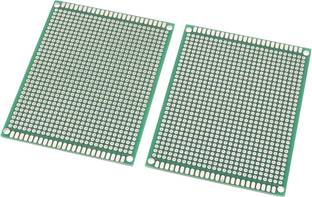R&D 4 x 6 cm Universal PCB Prototype Board Double-Side -2pcs Electronic Components Electronic Hobby Kit
