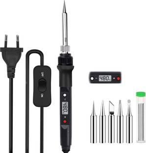 ZITRONIX Soldering Iron Kit Adjustable Temperature LCD 80W 220V Rapid 80 W Temperature Controlled