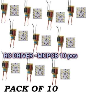 CKE 10 PIECE OF 9 WATT RC DRIVER AND MC PLATE FOR 9 WATT LED BULB RAW MATERIALS Electronic Components Electronic Hobby Kit