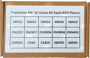 Charohm Transistor Kit 15 Value 40 Each 600 Pics TO-92 PNP & NPN High Quality Transistor Electronic Components Electronic Hobby Kit