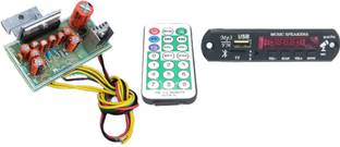 Electronics Crafts 6283 amplifire circuit with FM Bluetooth card and remort Electronic Components Electronic Hobby Kit