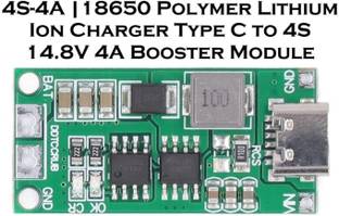 EASTRA 4S-4A 18650 Lithium Ion Charger Type C to 4S 8.4V 4A Booster Module Electronic Components Electronic Hobby Kit