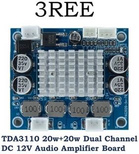 3REE TDA3110 20w+20w Dual Channel DC 12V Audio Amplifier Board Electronic Components Electronic Hobby Kit