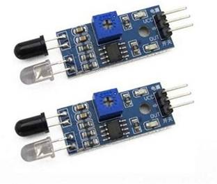 ERHIndia 2 Pcs IR Sensor Module Obstacle Avoidance Infrared Reflection for Photoelectric Electronic Components Electronic Hobby Kit