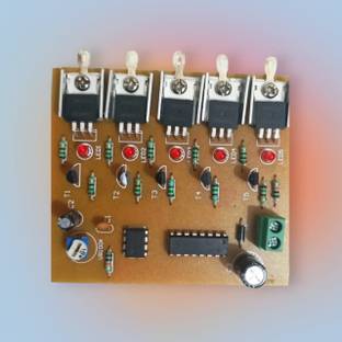 DPB 5Channel LED CHASER CIRCUIT BOARD 12V DC INPUT 12V DC OUTPUT_a13 Micro Controller Board Electronic Hobby Kit