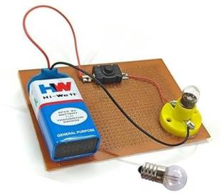 ERHIndia Electric Circuit for Class 6,7,8 Perfect Science Project Working Model Students Educational Electronic Hobby Kit