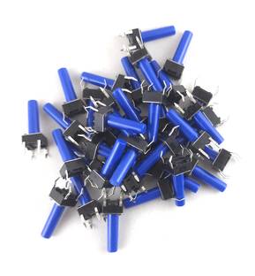 SAMAES 100 pics 4 Pin 6x6x15mm Micro Push Button Switch, 15mm Base to Head Height Electronic Components Electronic Hobby Kit