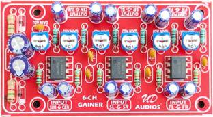 High Tech 6 Channel Gainer Board,All Channel Gain Adjustable Use in RC4558 IC,DC15V to 40V Electronic Components Electronic Hobby Kit
