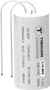 M&M HARIS 3.15 MFD Tibcon Capacitor for Ceiling Fan to Increase Speed ( Pack of 1 ) Power Supply Electronic Hobby Kit
