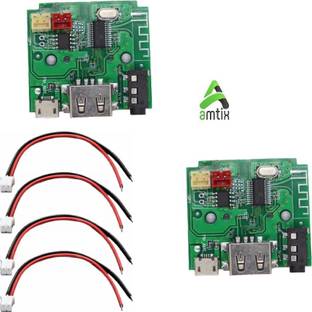 AMTIX 2 UNIT TG113 Speaker Board, 5V Bluetooth Amplifier FM USB AUX Electronic Components Electronic Hobby Kit