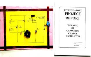 ONTEX ELECTRONICS Capacitor Charge Oscillator Physics Investigatory Project with Report Educational Electronic Hobby Kit