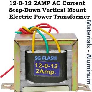SG Flash QUALITY 12-0-12 12v 2amp Center Tapped Step Down Transformer Electronic Components Electronic Hobby Kit