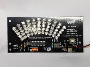 SAI ROBOTIC ALM 714 LM3915 L.E.D. VU Meter Audio Level Indicator DC 12V BAR & DOT Mode Electronic Components Electronic Hobby Kit