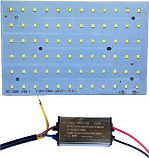 Electronics Crafts 50 watt flood light led driver with led panal combo Electronic Components Electronic Hobby Kit