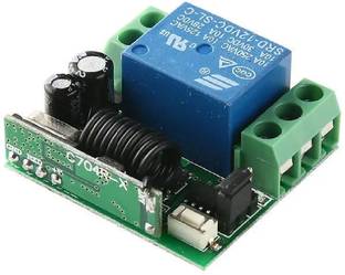रोबोवे DC 12V 1CH 433Mhz Wireless Remote Control Momentary Control Transmitter इलेक्ट्रॉनिक कॉम्पोनेन्ट इलेक्ट्रॉनिक हॉबी किट