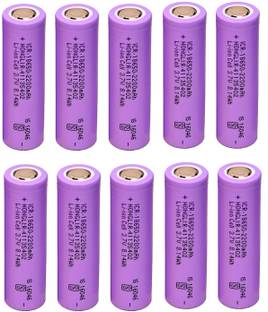 SG Flash 10 PCS 18650 Li-ion Rechargeable 2200mAh Lithium 42 GRAMS EACH Alternative Energy Electronic Hobby Kit