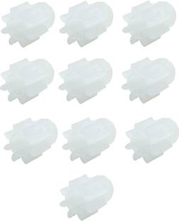 INVENTO 10pcs DC Motor Spur Gear 8 Teeth 8T Plastic Pinion Gear 2mm Shaft Automotive Electronic Hobby Kit