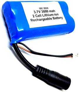INVENTO 1Pcs 3.7V 3000mAh Polymer Lithium ion Li-ion Battery 2 Cell with Charging Port Automotive Electronic Hobby Kit