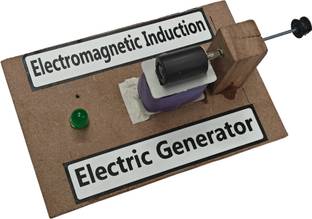 Esptronics AC DC Electric Generator Electromagnetic Induction Working Model for Class 10 12 Educational Electronic Hobby Kit
