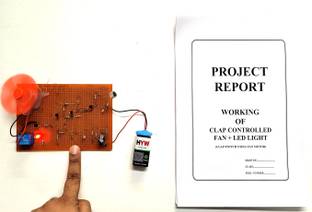 ONTEX ELECTRONICS Clap Controlled LED Light and Fan Handmade Minor Major Project Educational Electronic Hobby Kit