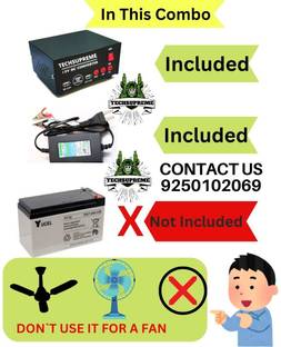 TechSupreme 500 VA Solar Compatible Square Wave Inverter