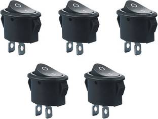 SYMFONIA SPST 2 Pin AC 250V/6A 125V/10A Oval Rocker Switch ON/Off (PACK OF 5) Electronic Components Electronic Hobby Kit