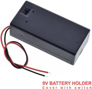 Scienticy 9V Battery Holder (Case ) Cover with switch (Good Quality) Power Supply Electronic Hobby Kit