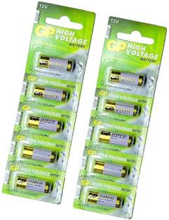 INVENTO 10pcs 23AE 12V Alkaline Battery Non Rechargeable High Voltage Cell Car Remote Automotive Electronic Hobby Kit