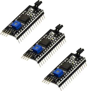 R&D IIC/I2C Serial Interface Adapter Module For 16x2 LCD Display pack of 3 Electronic Components Electronic Hobby Kit