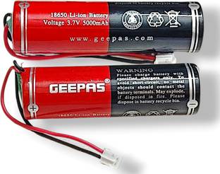 AVISRI 2 pcs 5000mAh 18650 Li-ion Rechargeable (Bare Cell) -3.7 V Battery Alternative Energy Electronic Hobby Kit