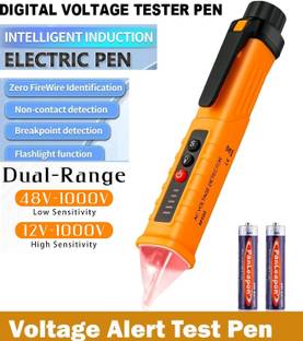 BALRAMA M-10 12~1000V AC Non Contact Voltage Tester Alert Pen Detector Breakpoint Finder 1  Socket Extension Boards
