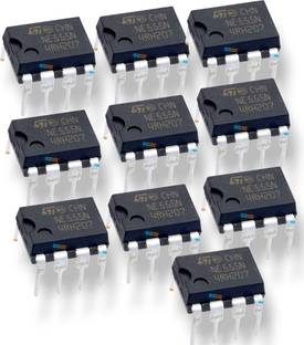 AVISRI 10 PCS NE555 Timer IC,High Stability, Adjustable Timing,Trigger and Reset Inputs Electronic Components Electronic Hobby Kit
