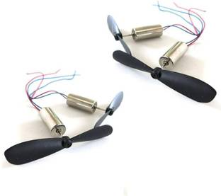 ERHIndia 1 Set Drone Motor Coreless 3.7V DC 40000 RPM 7x16 mm Micro Kit with Propellers Electronic Components Electronic Hobby Kit