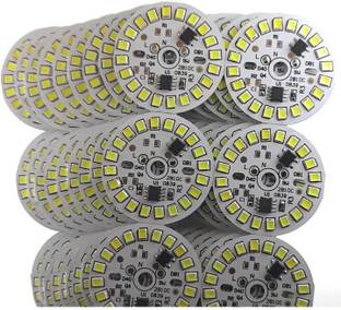 ROOPREKHA 20 Pics 9 Watt Direct On Board LED Bulb Raw Materials WHITE Color Light Electronic Hobby Kit