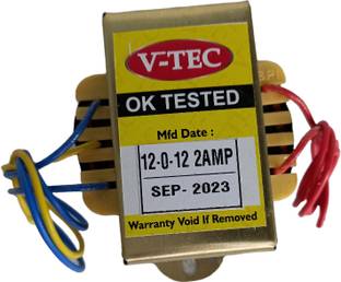 V-TEC 12 VOLT TRANSFORMER 2AMP Power Supply Electronic Hobby Kit