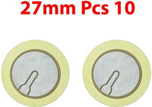 ELPH Piezoelectric Sensor/Buzzer/Transducer/Disc 27Mm Piezo - Set Of 10 Electronic Components Electronic Hobby Kit