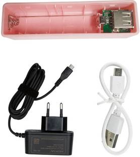 MELODY's Smart Charger for 18650 Lithium Battery with Adapter for Fast Charging. Inbuilt 5V DC Output USB Port with Cable. Set of 1 Alternative Energy Electronic Hobby Kit