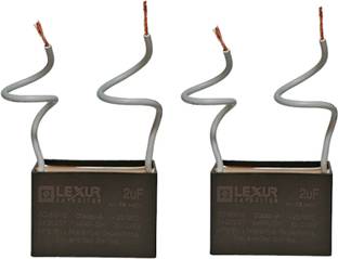 Lexur Capacitor 2 MFD SQARE CAPACITOR (2 PIC) Electronic Components Electronic Hobby Kit