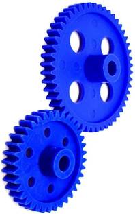INVENTO 1pcs each Plastic Spur gear 36 Teeth + 50 Teeth 6.5mm Width, 6mm hole Automotive Electronic Hobby Kit
