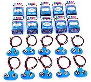 flys mart 9 Volt HI-WATT 9V Long Life Carbon Zinc Batteries Pack of 2 Battery Electronic Components Electronic Hobby Kit