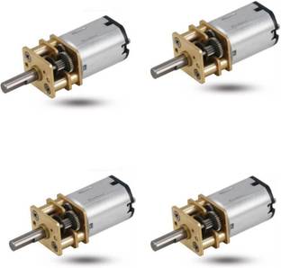 Spire Pack of 4 N20 3.7V DC Motor 3.7V 6V Micro Gear Reduction with 30:1 Metal Gearbox Motor Control Electronic Hobby Kit