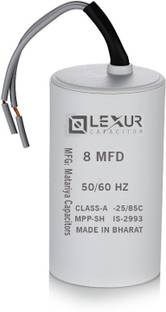 Lexur Capacitor 8 MFD Multipurpose AC Capacitor Motor Control Electronic Hobby Kit