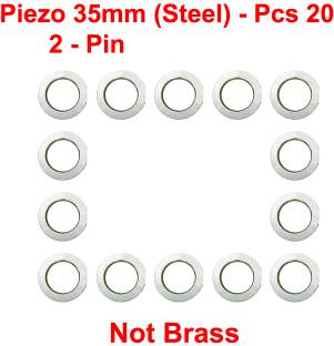 ELPH 35mm Piezoelectric Sensor/Buzzer/Transducer/Disc STEEL 35Mm Piezo - Set Of 20 Electronic Components Electronic Hobby Kit