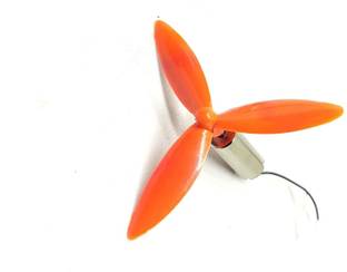 INVENTO 1Pcs DC3.7V 720 7x20mmMicro CorelessMotor With 1Pcs 50mm 3Blade Propeller Drones Automotive Electronic Hobby Kit