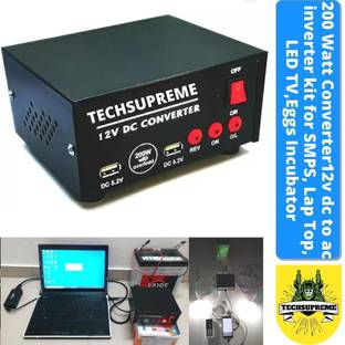 TechSupreme Cheap & Beast 200 W Converter 12v dc to ac inverter kit - SMPS, Lap Top, LED TV Electronic Components Electronic Hobby Kit