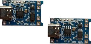 Electronics Crafts TP4056 1A Li-ion Battery Charging Module With Current Protection - Type C 2pcs Micro Controller Board Electronic Hobby Kit