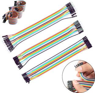Ziobotics Jumper Wires (Pack of 20)-Male to Male, Male to Female, Female to Female for UNO Electronic Components Electronic Hobby Kit