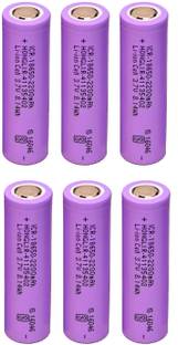 SG Flash 6 PCS 18650 Li-ion Rechargeable 2200mAh Lithium 42 GRAMS EACH Alternative Energy Electronic Hobby Kit