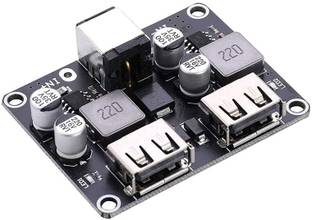 InkOcean 12V 24V to QC3.0 Fast Charge Dual USB Charging Board Step-Down Module Electronic Components Electronic Hobby Kit
